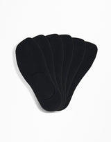 6 Pairs - Invisible Socks - Black