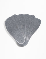6 Pairs - Invisible Socks - Grey