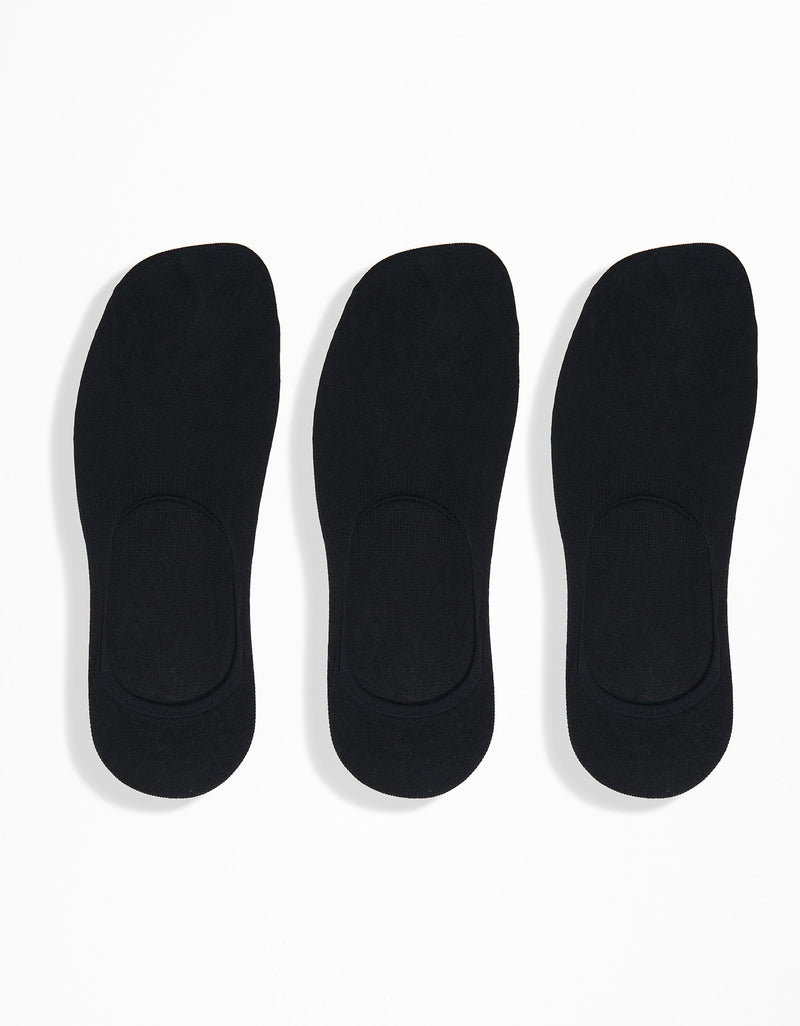 3 Pairs - Invisible Socks - Black