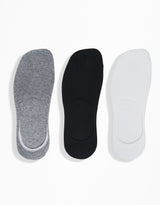3 Pairs - Invisible Socks - Multi Color