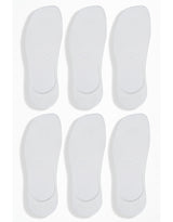 6 Pairs - Invisible Socks - White